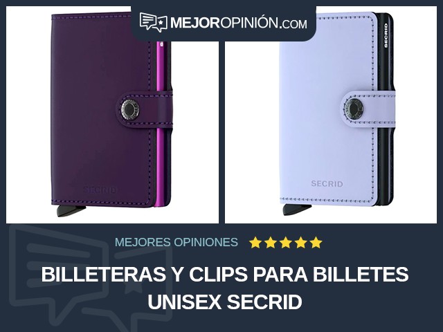 Billeteras y clips para billetes Unisex SECRID