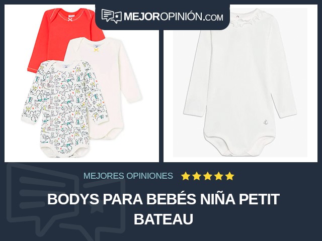 Bodys para bebés Niña Petit Bateau