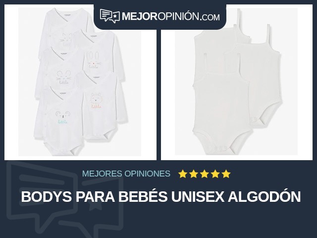 Bodys para bebés Unisex Algodón