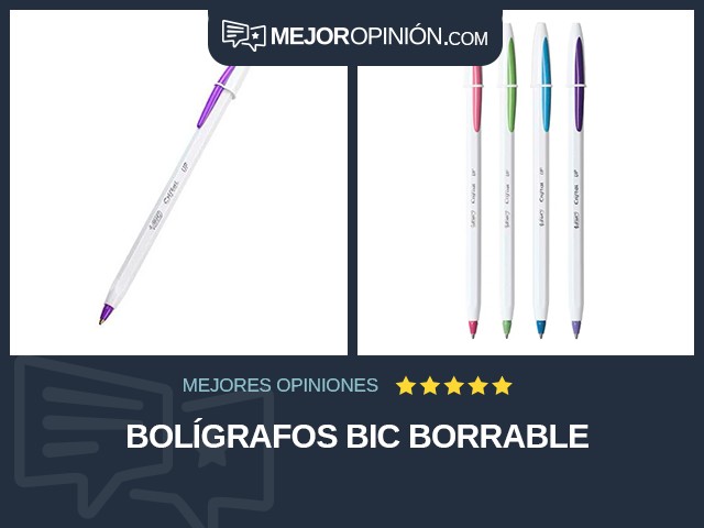 Bolígrafos BIC Borrable