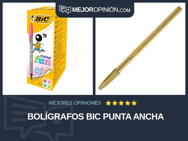 Bolígrafos BIC Punta ancha