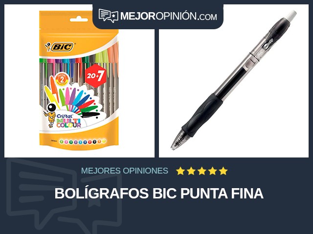 Bolígrafos BIC Punta fina