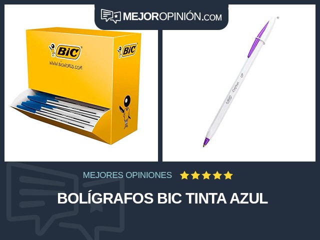 Bolígrafos BIC Tinta azul