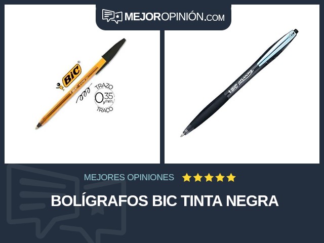 Bolígrafos BIC Tinta negra