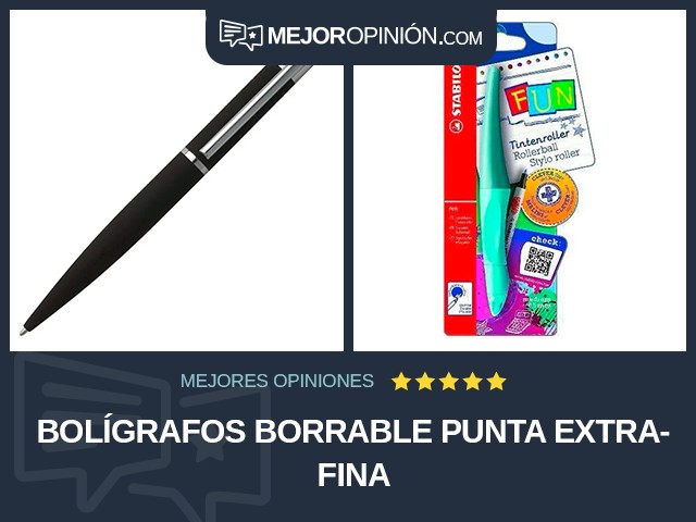 Bolígrafos Borrable Punta extrafina