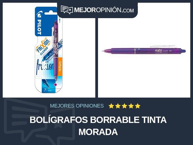 Bolígrafos Borrable Tinta morada