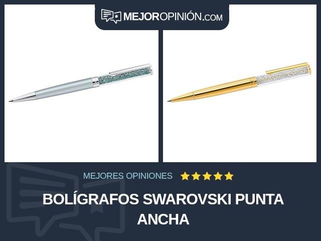 Bolígrafos Swarovski Punta ancha