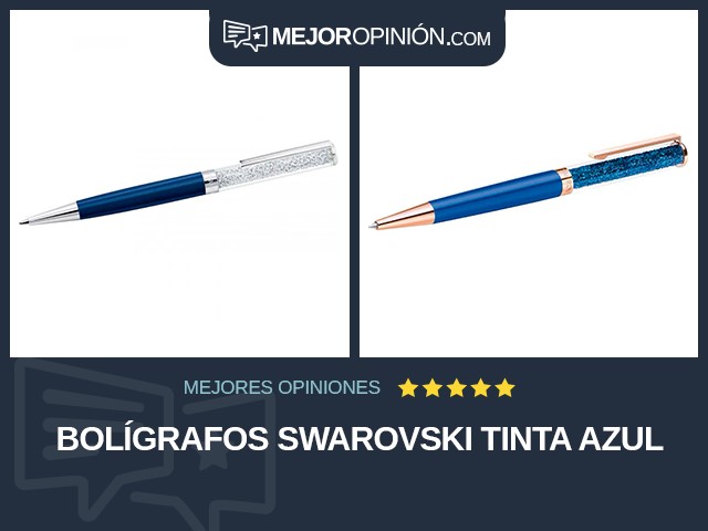 Bolígrafos Swarovski Tinta azul