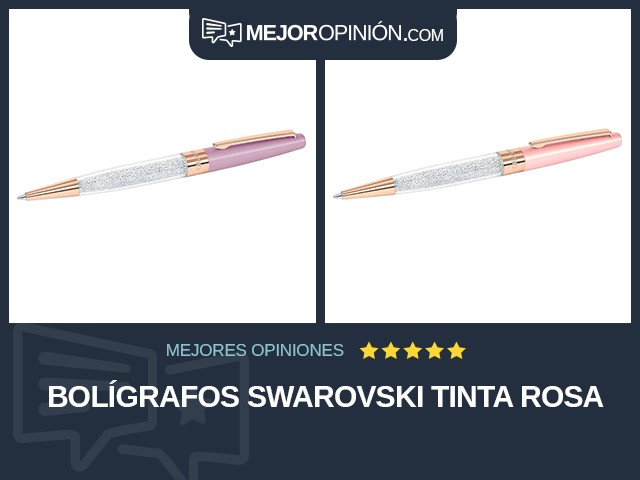 Bolígrafos Swarovski Tinta rosa