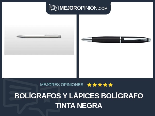Bolígrafos y lápices Bolígrafo Tinta negra