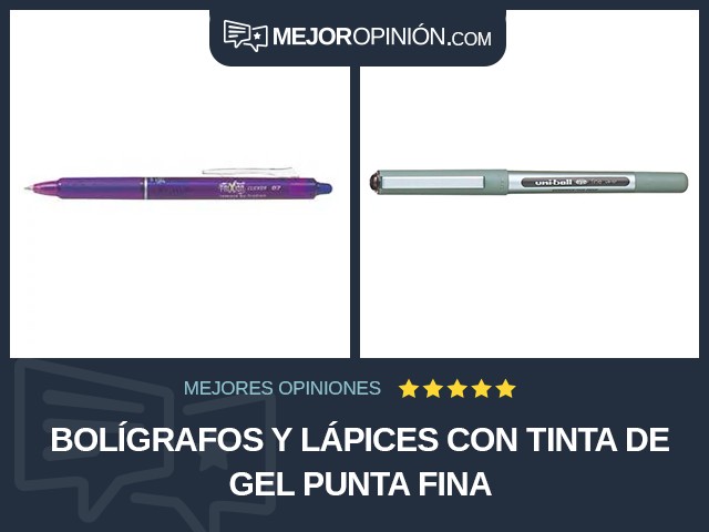 Bolígrafos y lápices Con tinta de gel Punta fina