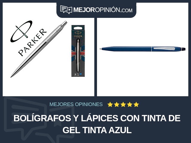 Bolígrafos y lápices Con tinta de gel Tinta azul