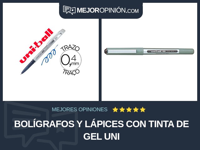 Bolígrafos y lápices Con tinta de gel Uni