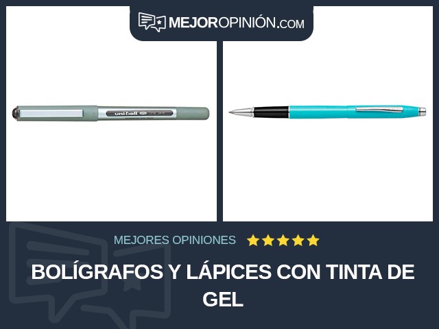 Bolígrafos y lápices Con tinta de gel