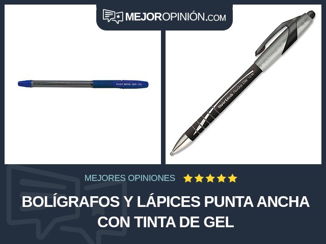 Bolígrafos y lápices Punta ancha Con tinta de gel