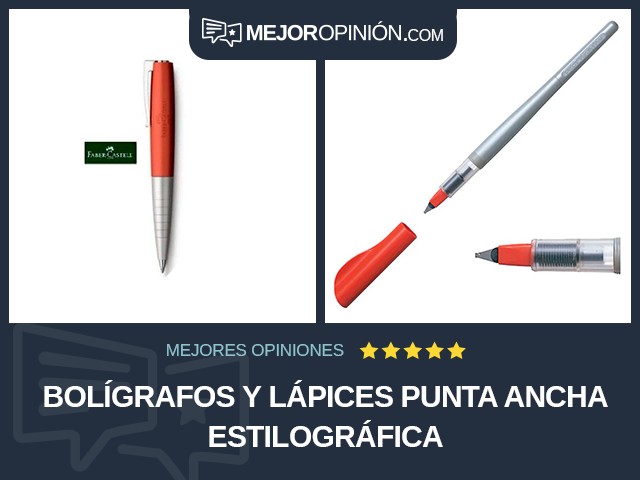 Bolígrafos y lápices Punta ancha Estilográfica