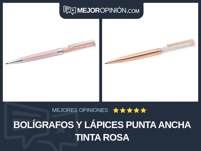 Bolígrafos y lápices Punta ancha Tinta rosa