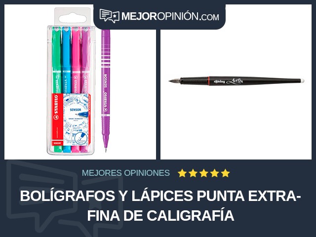 Bolígrafos y lápices Punta extrafina De caligrafía