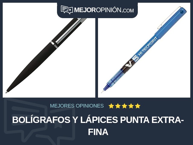 Bolígrafos y lápices Punta extrafina