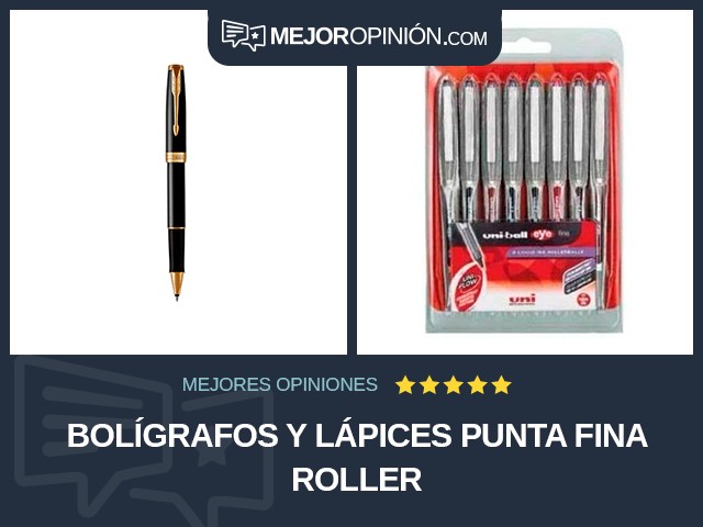 Bolígrafos y lápices Punta fina Roller