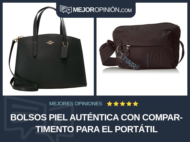 Bolsos Piel auténtica Con compartimento para el portátil