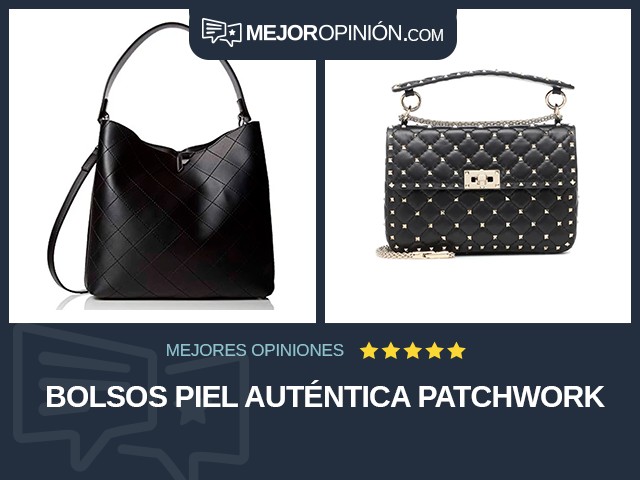 Bolsos Piel auténtica Patchwork