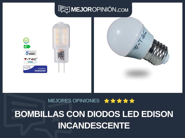 Bombillas con diodos led Edison Incandescente