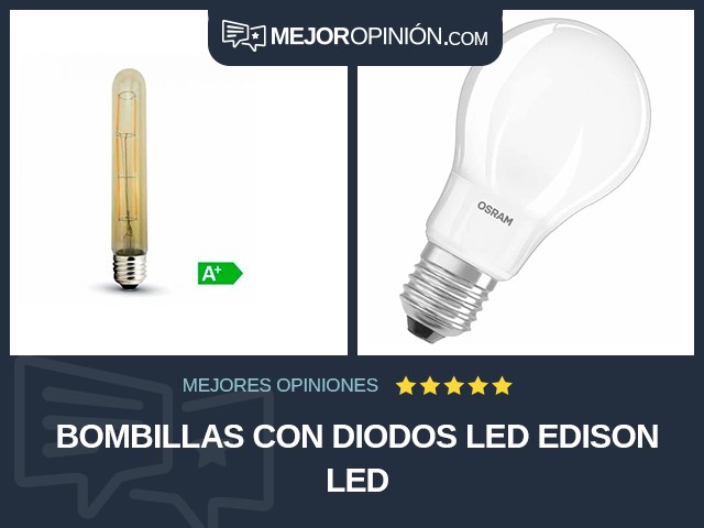 Bombillas con diodos led Edison LED