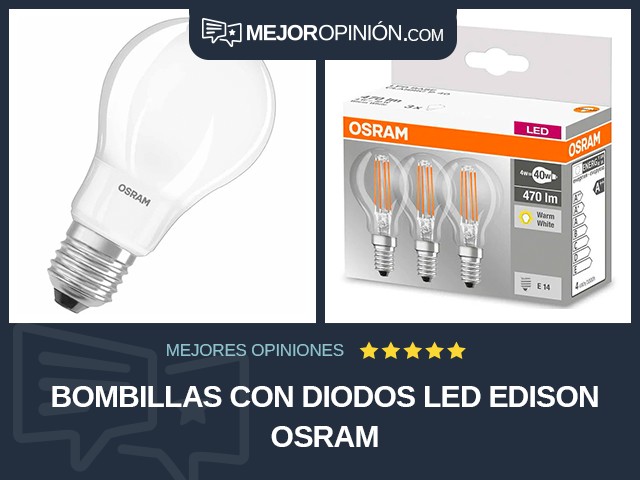 Bombillas con diodos led Edison OSRAM
