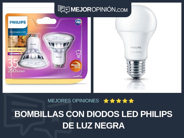 Bombillas con diodos led Philips De luz negra