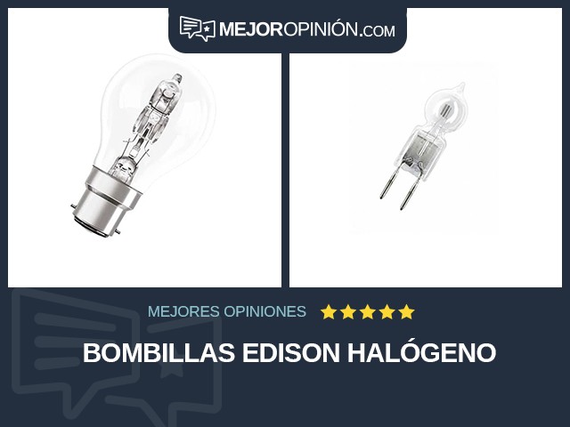 Bombillas Edison Halógeno