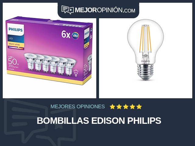Bombillas Edison Philips