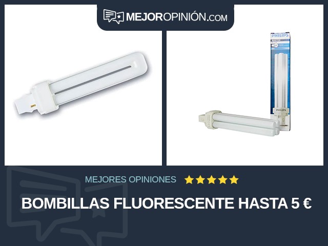 Bombillas Fluorescente Hasta 5 €