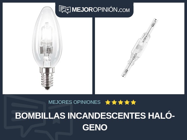 Bombillas incandescentes Halógeno