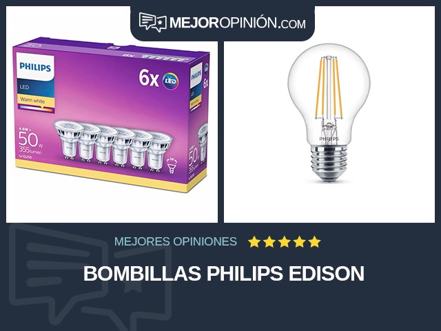 Bombillas Philips Edison
