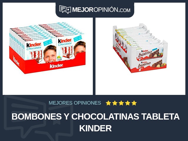 Bombones y chocolatinas Tableta Kinder