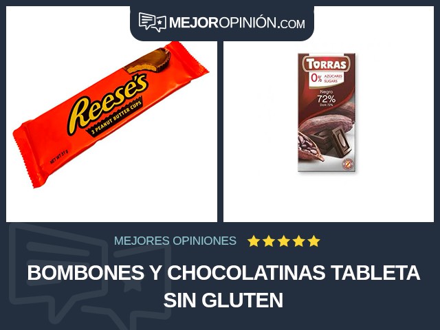 Bombones y chocolatinas Tableta Sin gluten