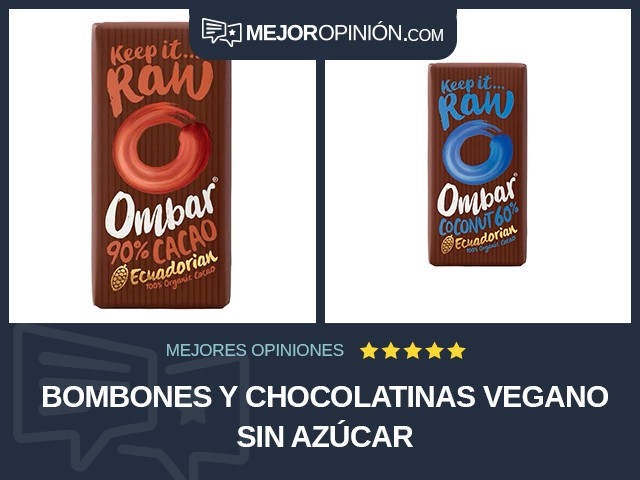 Bombones y chocolatinas Vegano Sin azúcar