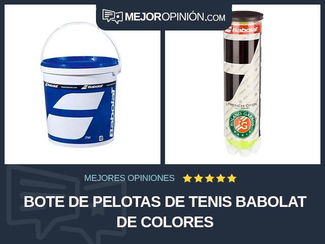 Bote de pelotas de tenis Babolat De colores