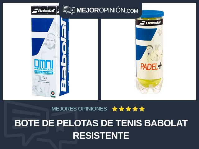 Bote de pelotas de tenis Babolat Resistente