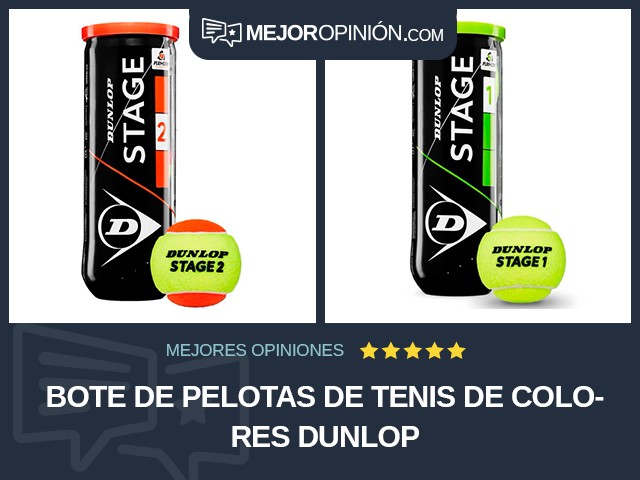 Bote de pelotas de tenis De colores Dunlop