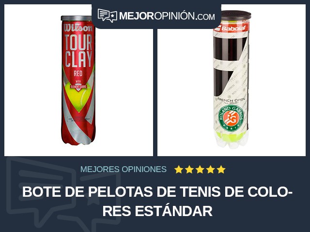 Bote de pelotas de tenis De colores Estándar