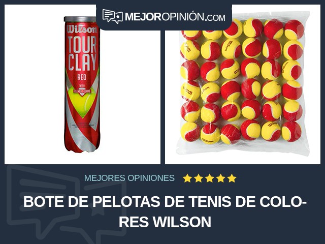 Bote de pelotas de tenis De colores Wilson