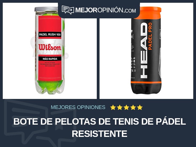 Bote de pelotas de tenis De pádel Resistente