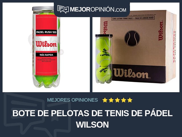 Bote de pelotas de tenis De pádel Wilson