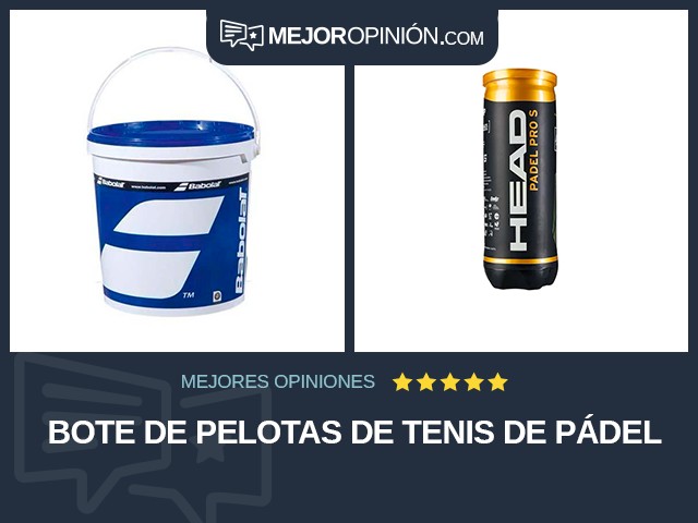 Bote de pelotas de tenis De pádel