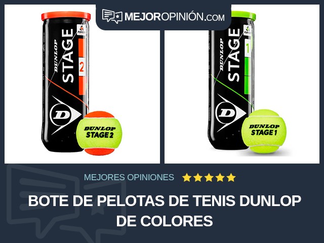 Bote de pelotas de tenis Dunlop De colores