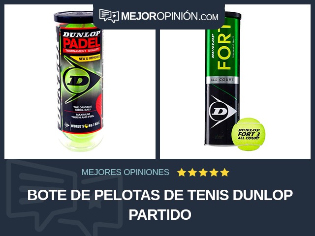 Bote de pelotas de tenis Dunlop Partido