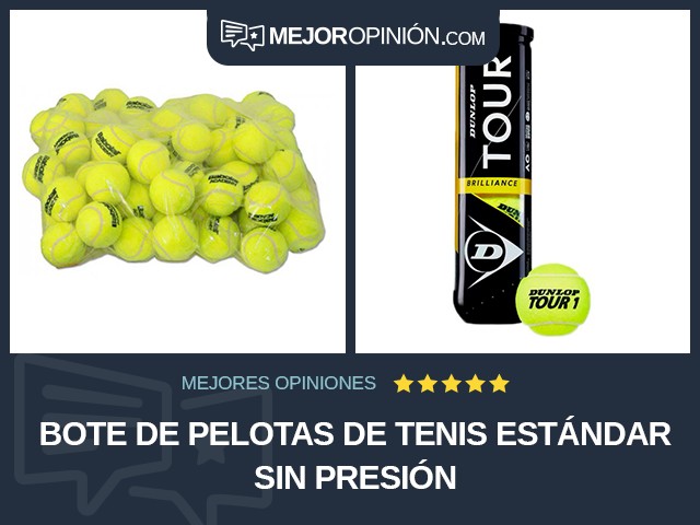 Bote de pelotas de tenis Estándar Sin presión