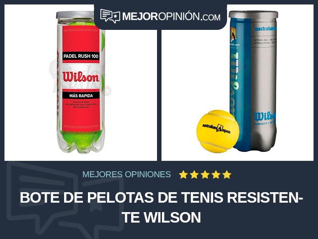 Bote de pelotas de tenis Resistente Wilson